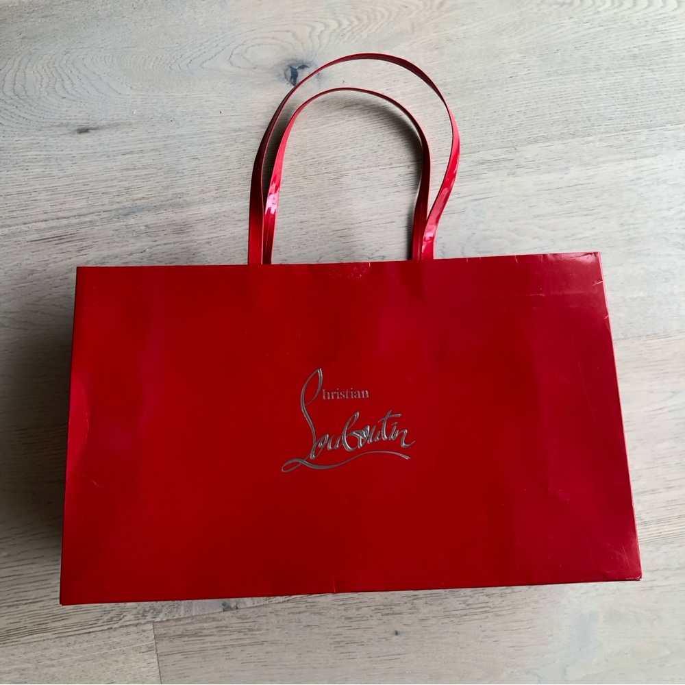 Christian Louboutin Red Paper Bag